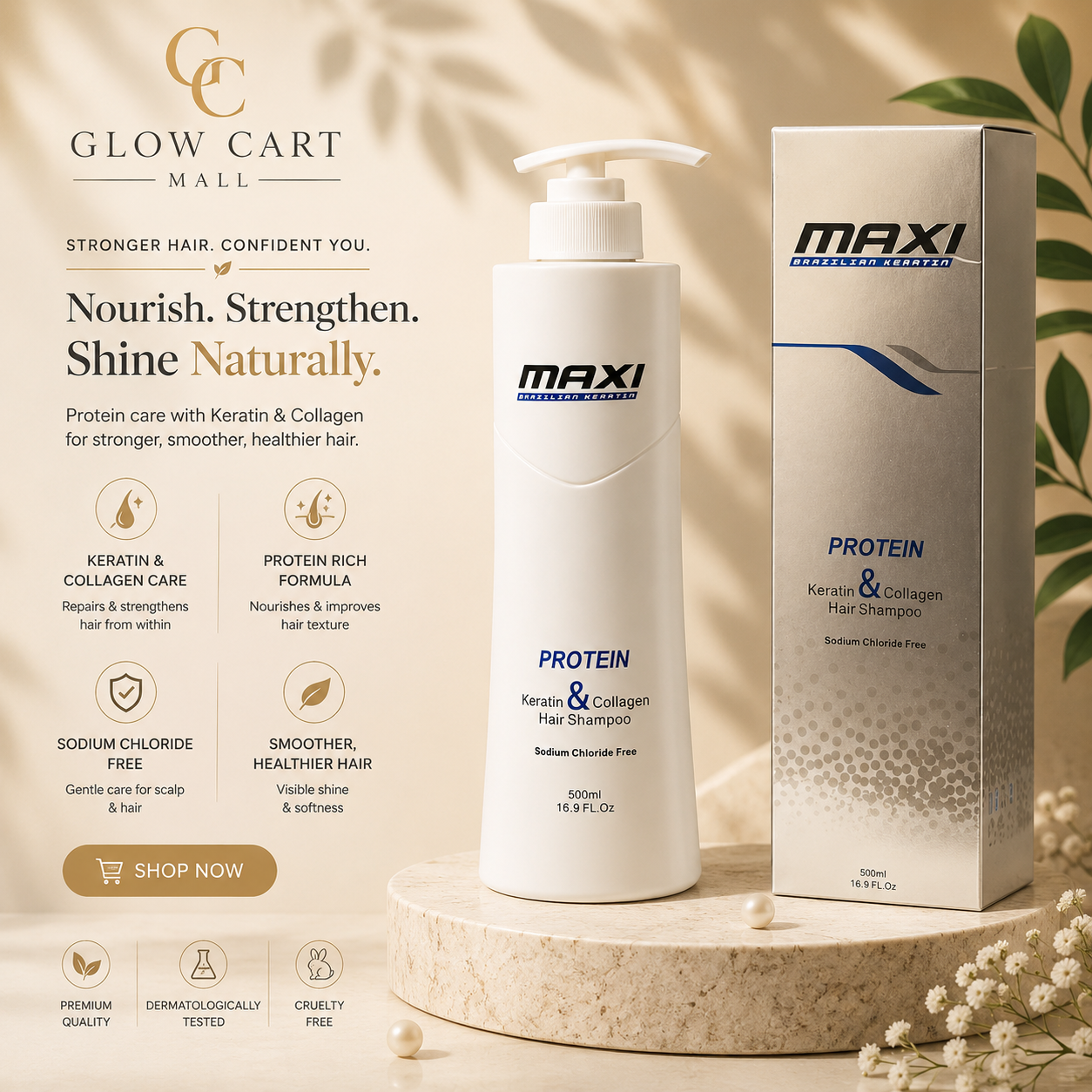 Maxi Protein Silver Shampoo 500Ml
